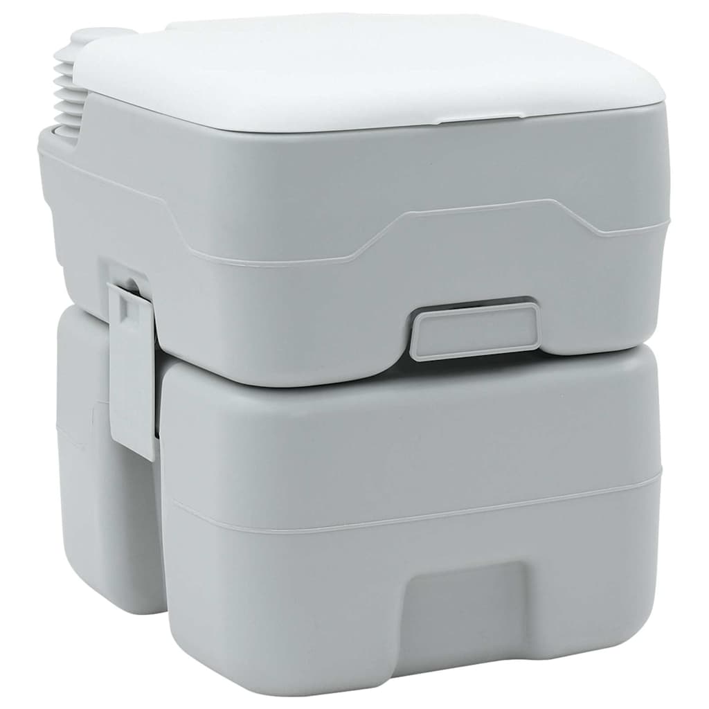 Portable Camping Toilet Grey 41.5 x 36.5 x 42 cm