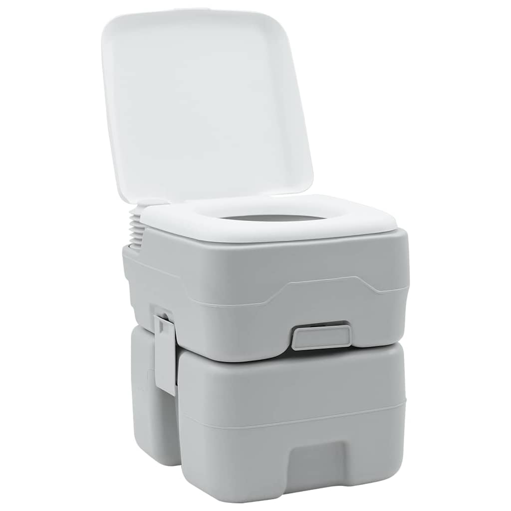 Portable Camping Toilet Grey 41.5 x 36.5 x 42 cm