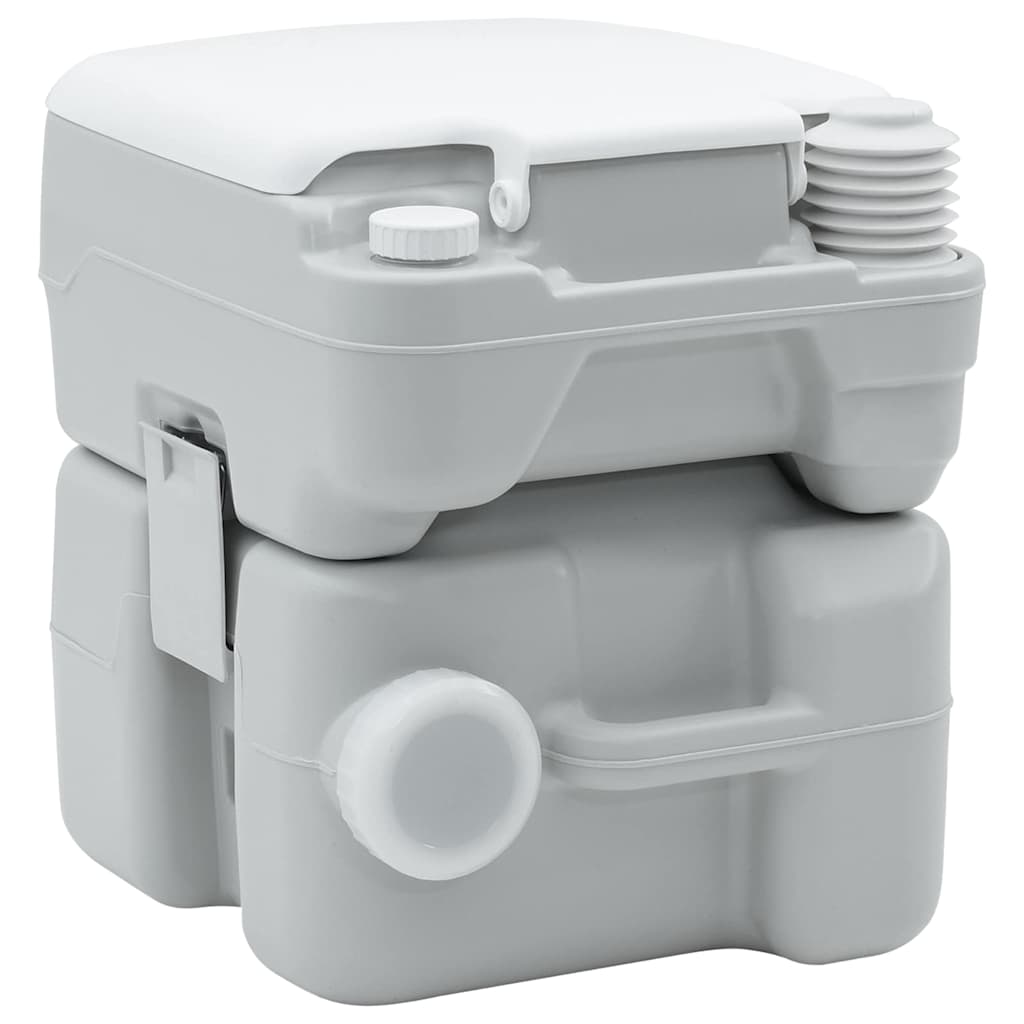 Portable Camping Toilet Grey 41.5 x 36.5 x 42 cm