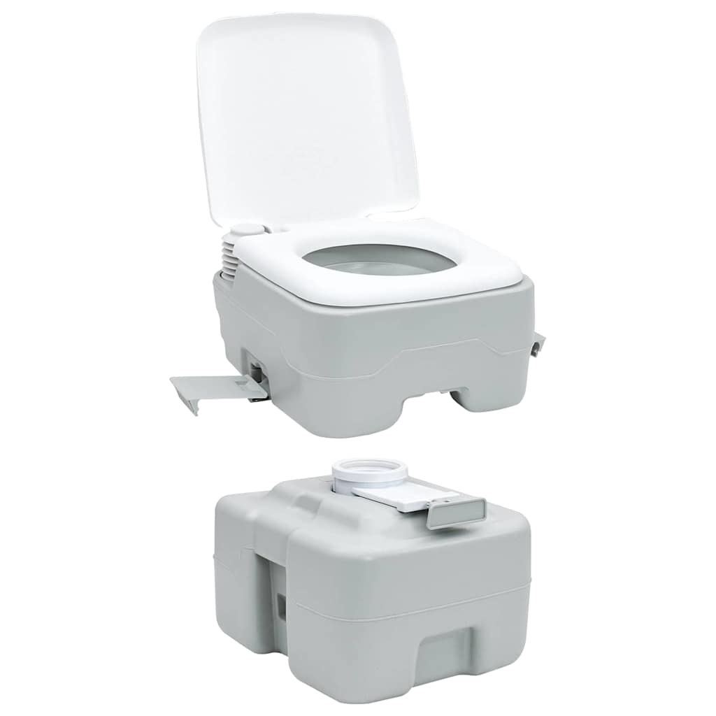 Portable Camping Toilet Grey 41.5 x 36.5 x 42 cm