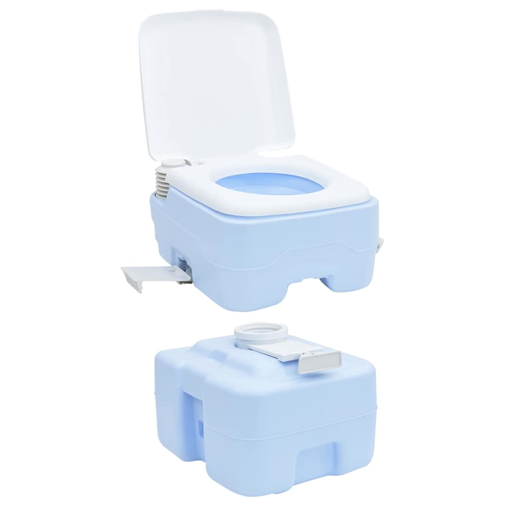 Portable Camping Toilet Blue 41.5 x 36.5 x 42 cm Polyethylene