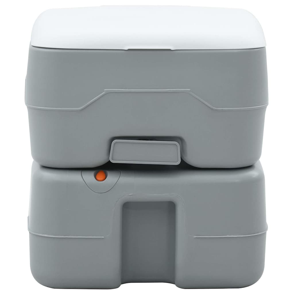 Portable Camping Toilet Grey and white 41.5 x 36.5 x 37.5 cm
