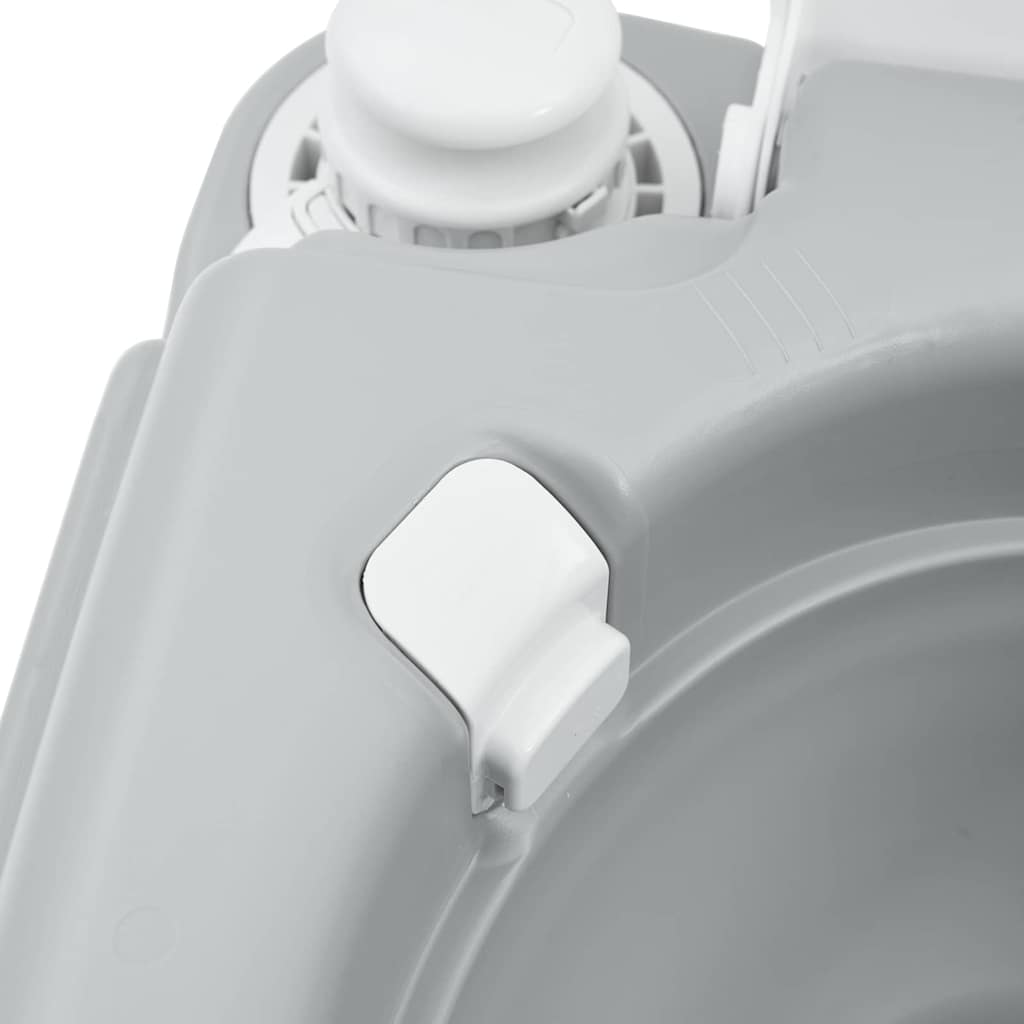 Portable Camping Toilet Grey and white 41.5 x 36.5 x 30 cm