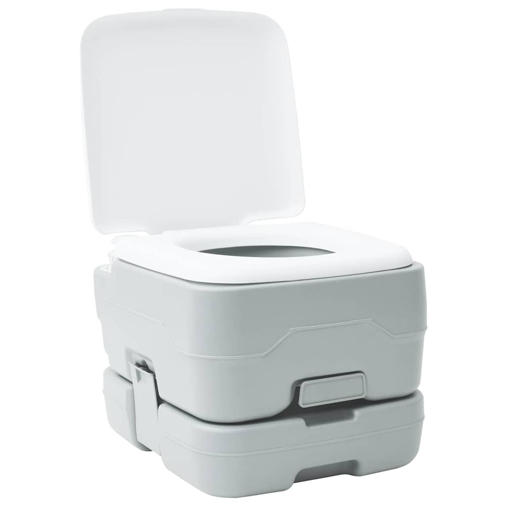 Portable Camping Toilet Grey and white 41.5 x 36.5 x 30 cm