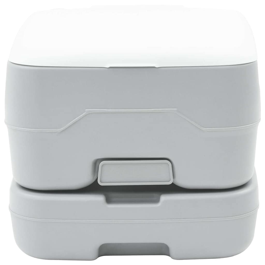 Portable Camping Toilet Grey and white 41.5 x 36.5 x 30 cm