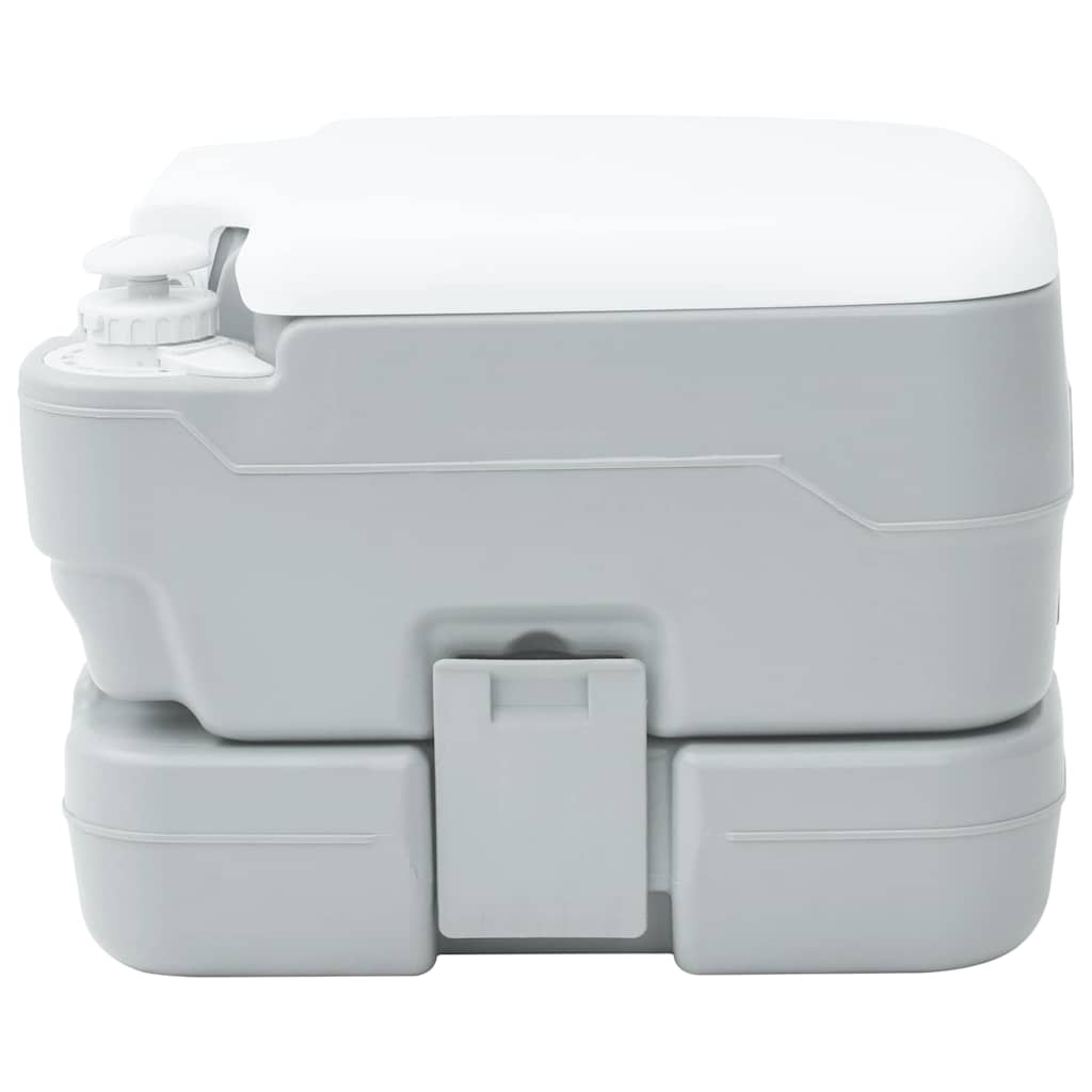 Portable Camping Toilet Grey and white 41.5 x 36.5 x 30 cm