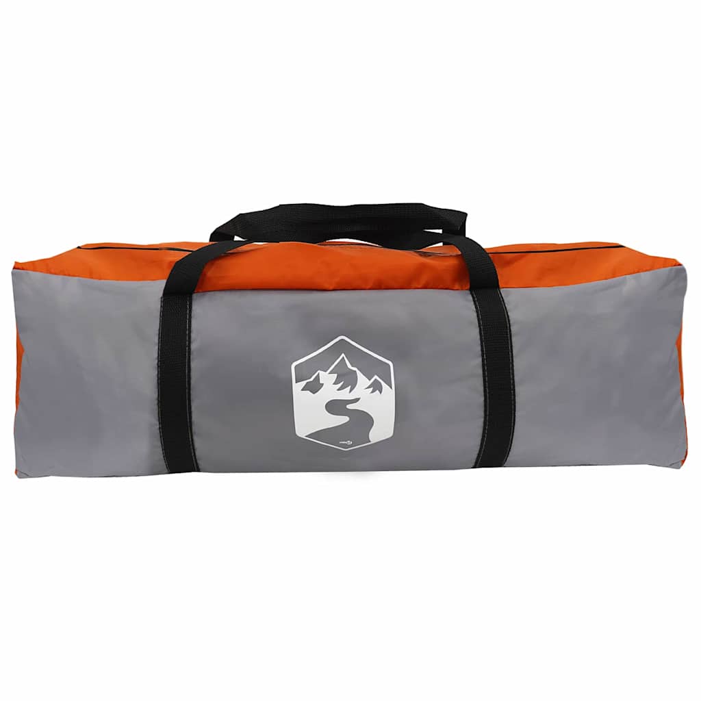 Bike Storage Tent with Roof Grey and Orange 256 x 222 x 182 cm