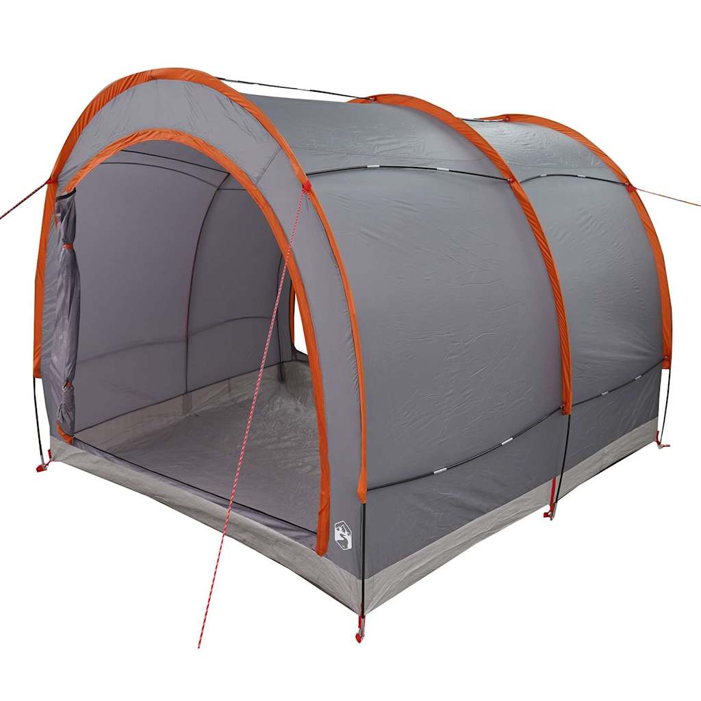 Bike Storage Tent with Roof Grey and Orange 256 x 222 x 182 cm