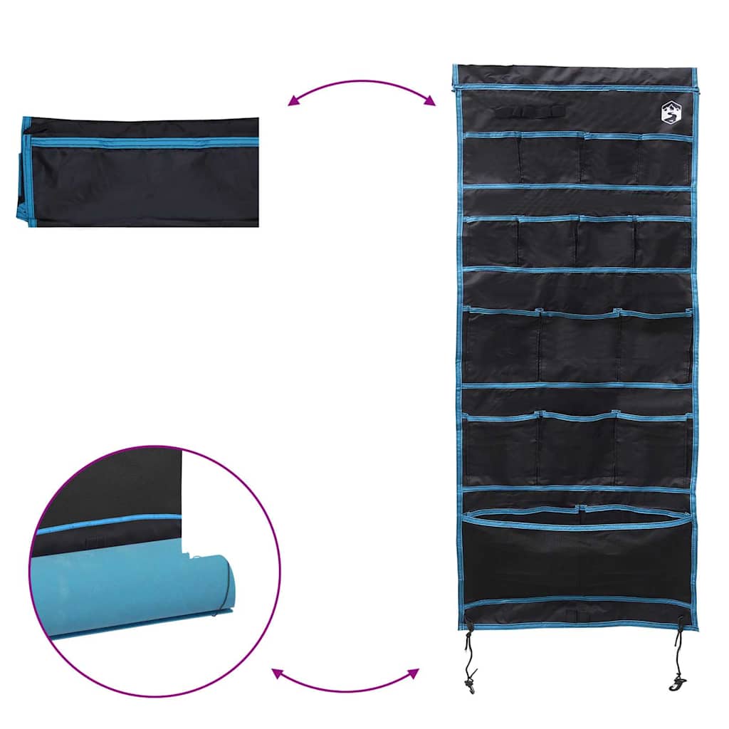 Storage bag with Storage Black, Blue 125 x 48 cm Oxford