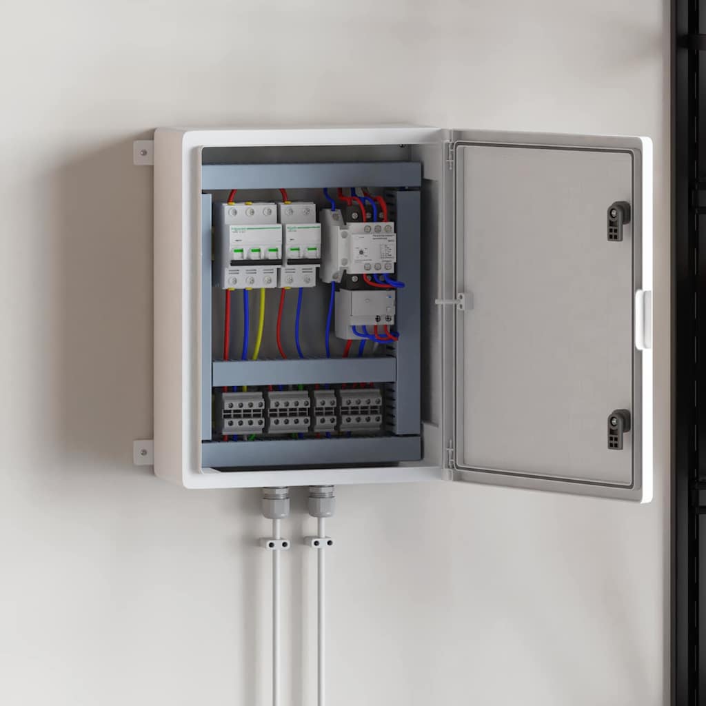 Control Cabinet Grey 40 x 17.5 x 50 cm ABS Plastic