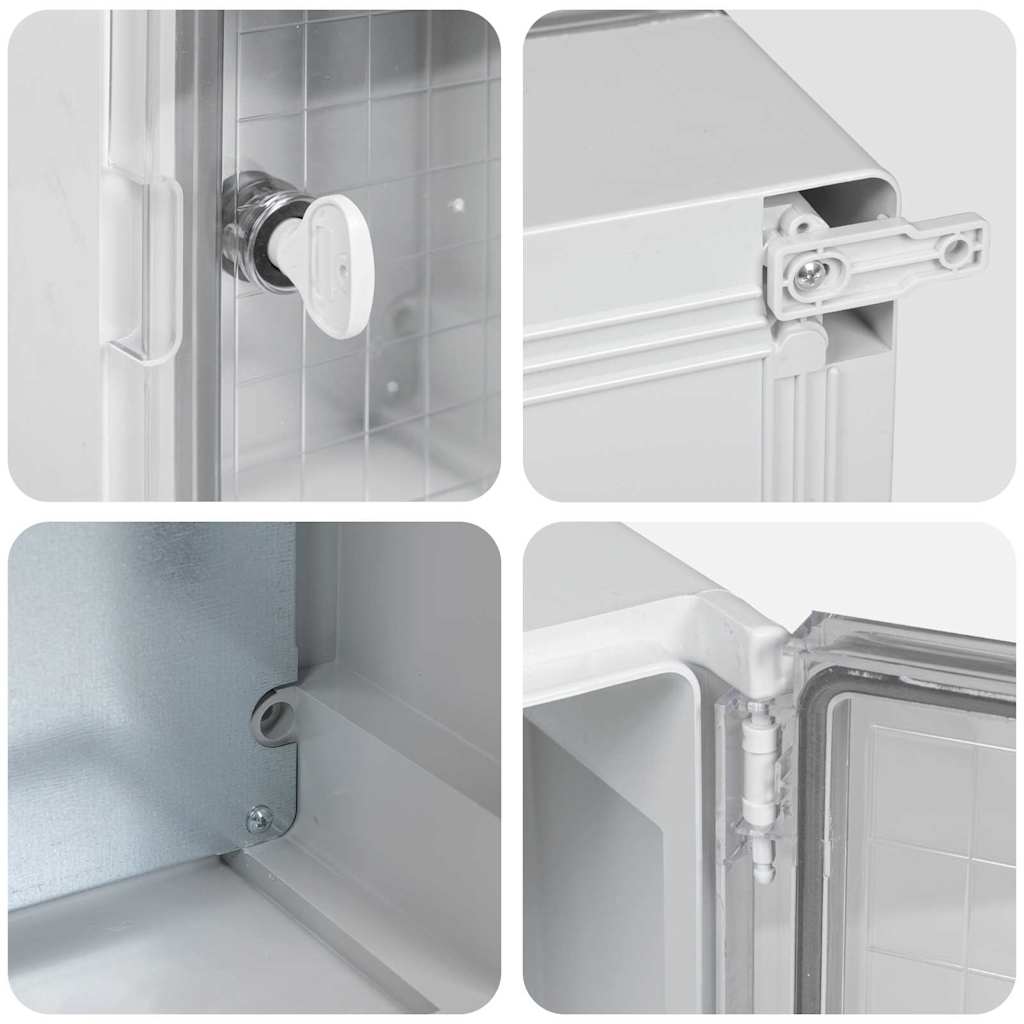 Control Cabinet Grey 18 x 13 x 24 cm ABS Plastic