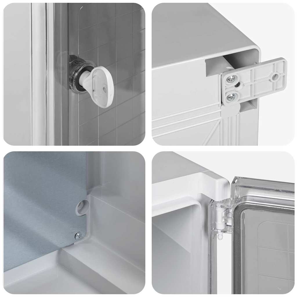 Control Cabinet Grey 30 x 19.5 x 40 cm ABS Plastic