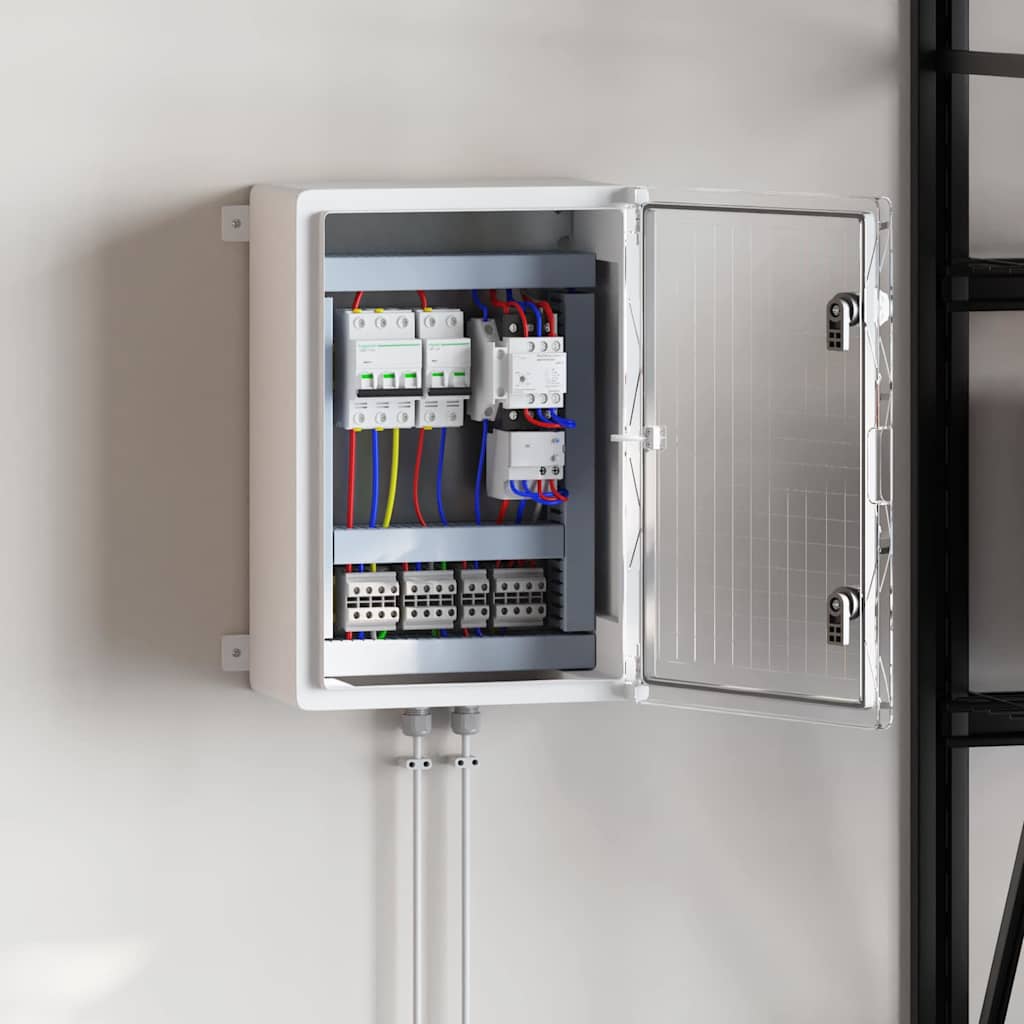 Control Cabinet Grey 35 x 19.5 x 50 cm ABS Plastic