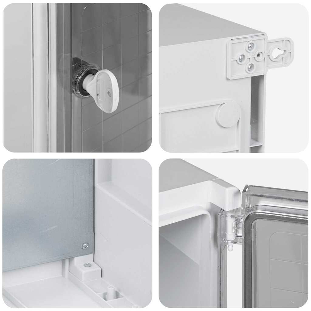 Control Cabinet Grey 50 x 22 x 60 cm ABS Plastic