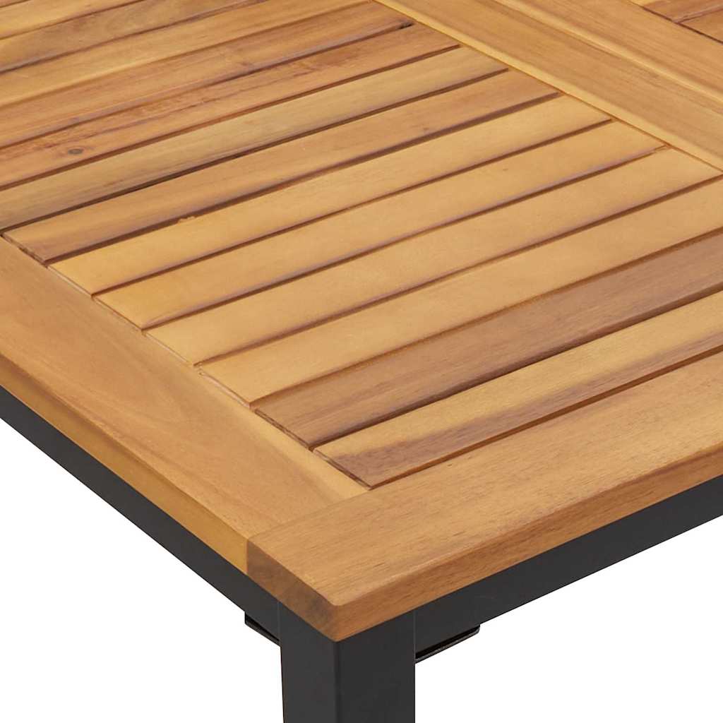 Outdoor Tables Natural and black 180 x 90 x 75 cm