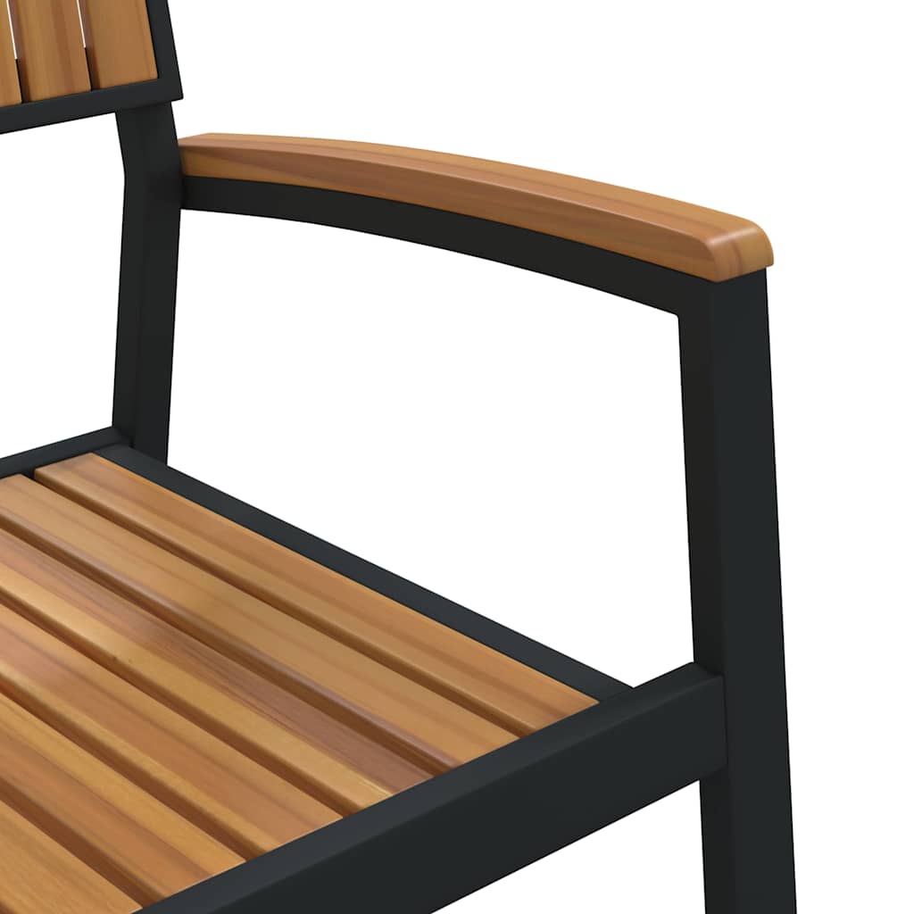 Garden Chair 2 pcs Brown 56 x 57 x 87cm Solid Acacia wood