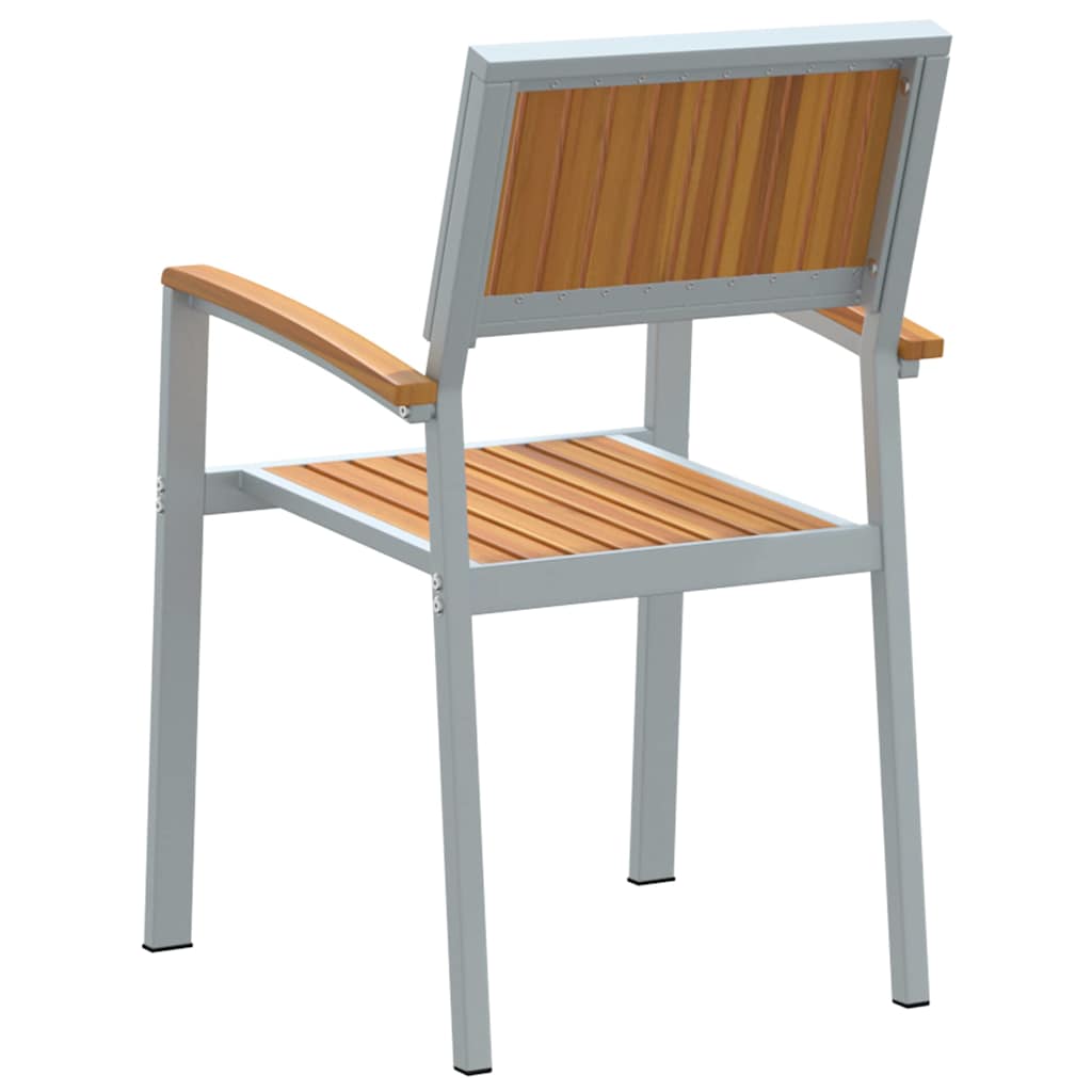 Garden Chair 4 pcs Brown 56 x 57 x 87cm Solid Acacia wood