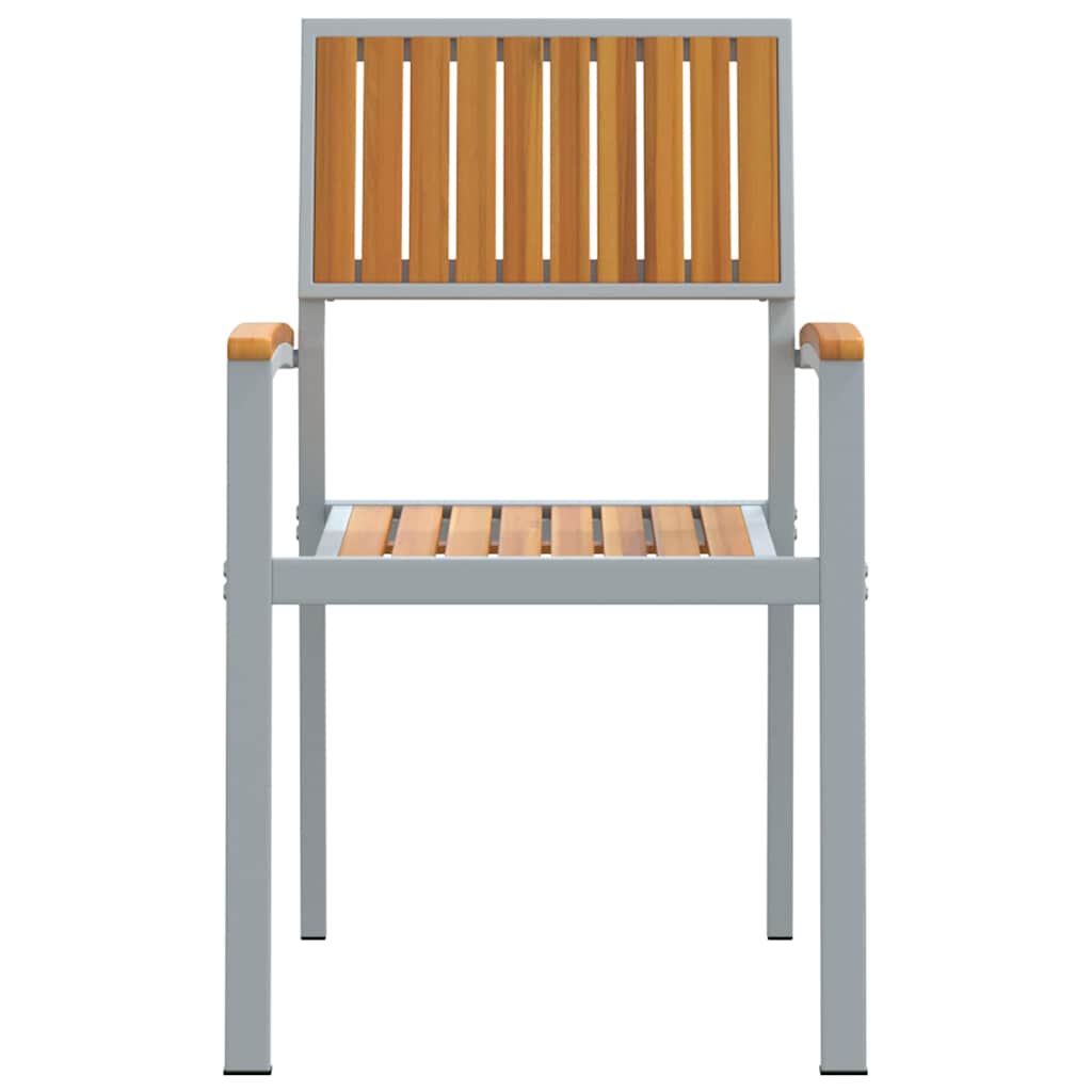 Garden Chair 4 pcs Brown 56 x 57 x 87cm Solid Acacia wood