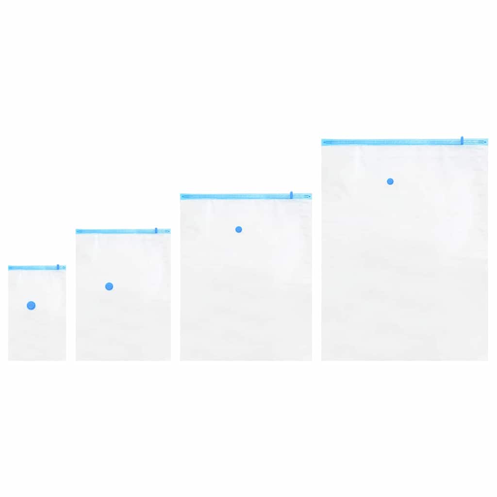 Vacuum Storage Bags 15 pcs Transparent and blue 130 x 100 cm