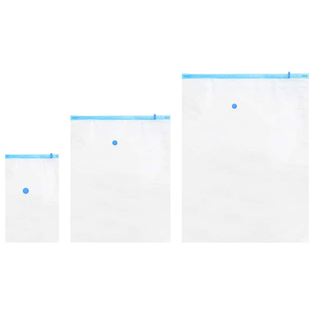 Vacuum Storage Bags 10 pcs Transparent and blue 130 x 100 cm