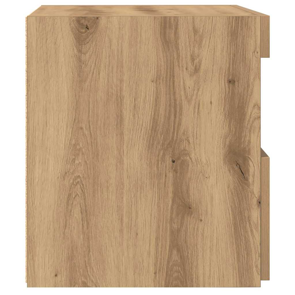 Bedside Cabinet with Drawer 2 pcs Artisan oak 50 x 40 x 45 cm