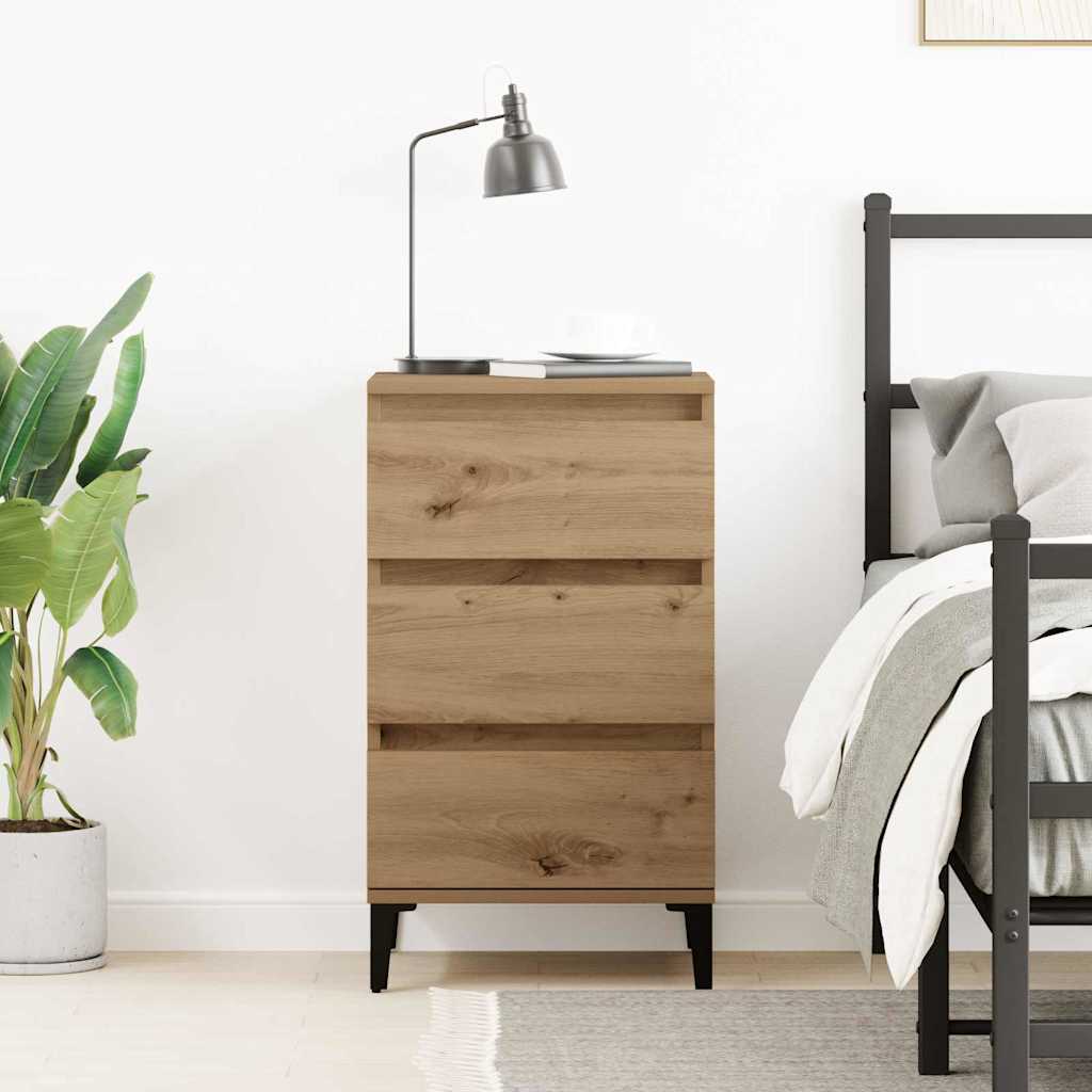 Bedside Cabinet Artisan oak 40 x 35 x 70 cm Engineered wood