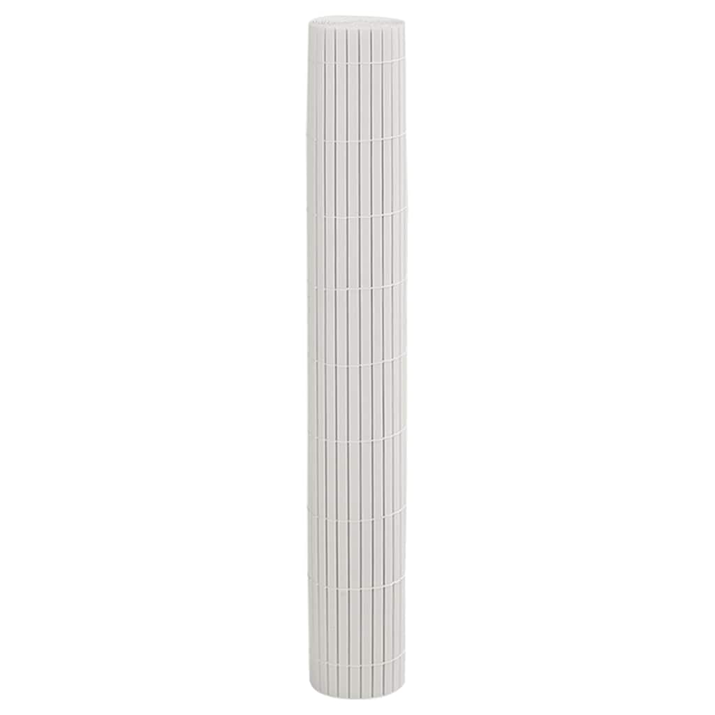 Garden Fence Double-Sided White 1.8x5 m PVC