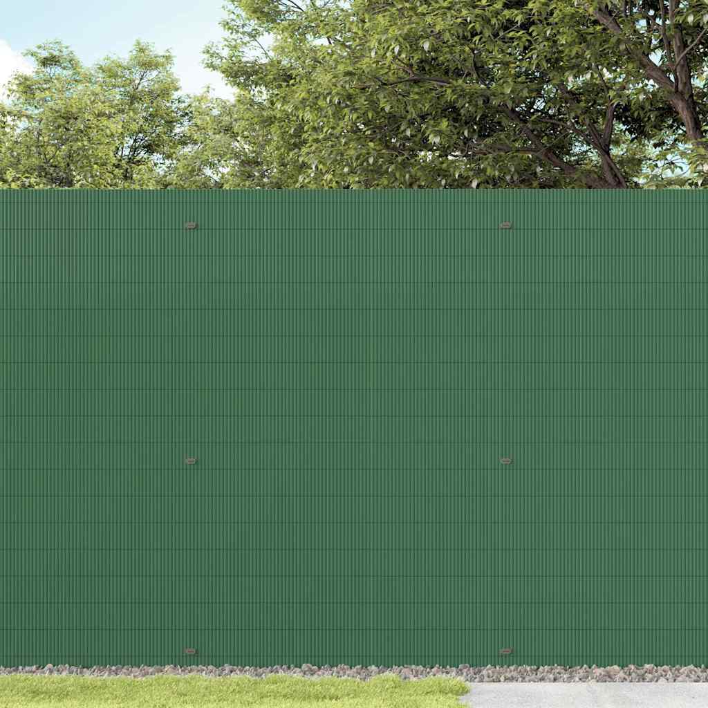 Garden Fence Double-Sided Green 1.8x5 m PVC