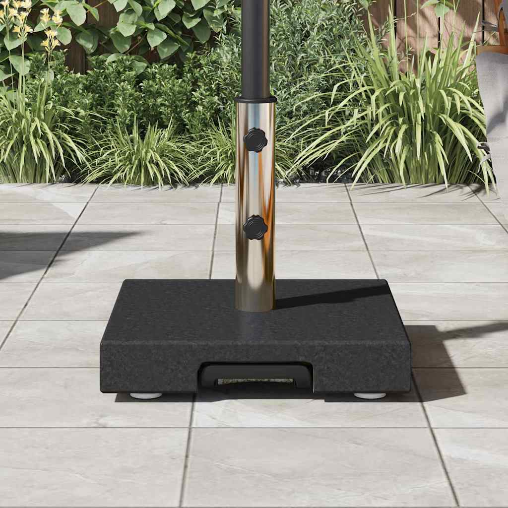 Parasol Base Black 41 x 41 x 37 cm Granite