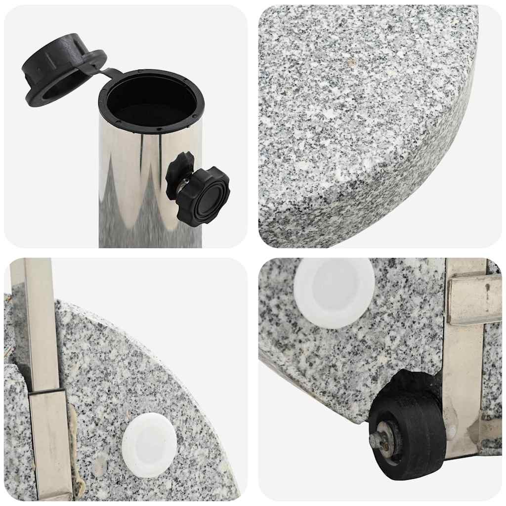Parasol Base Grey 45 x 45 x 37.5 cm Granite