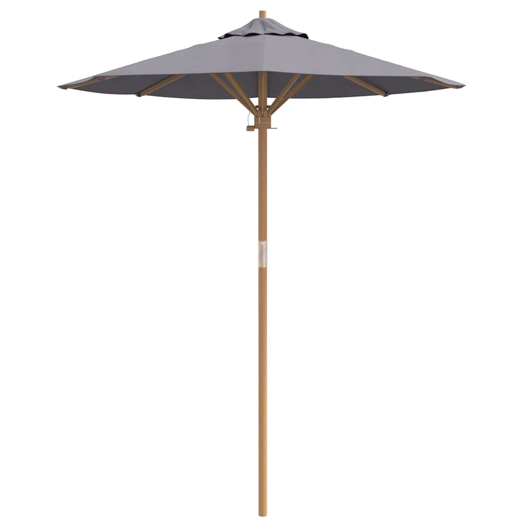 Garden Parasol Dark grey 180 x 180 x 230 cm Bamboo