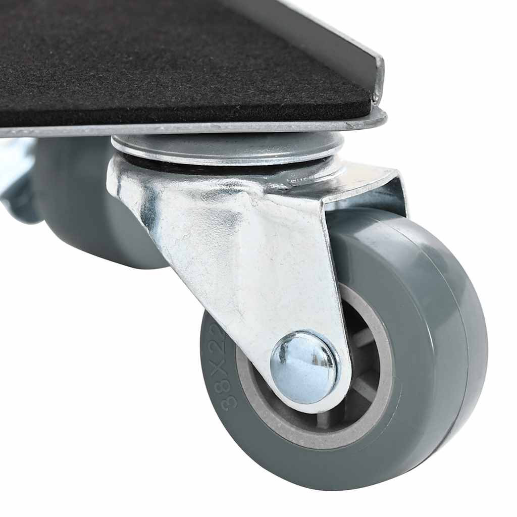 Furniture Rollers 4 pcs with Lifter 13.5x13.5x6 cm Steel 1300 kg