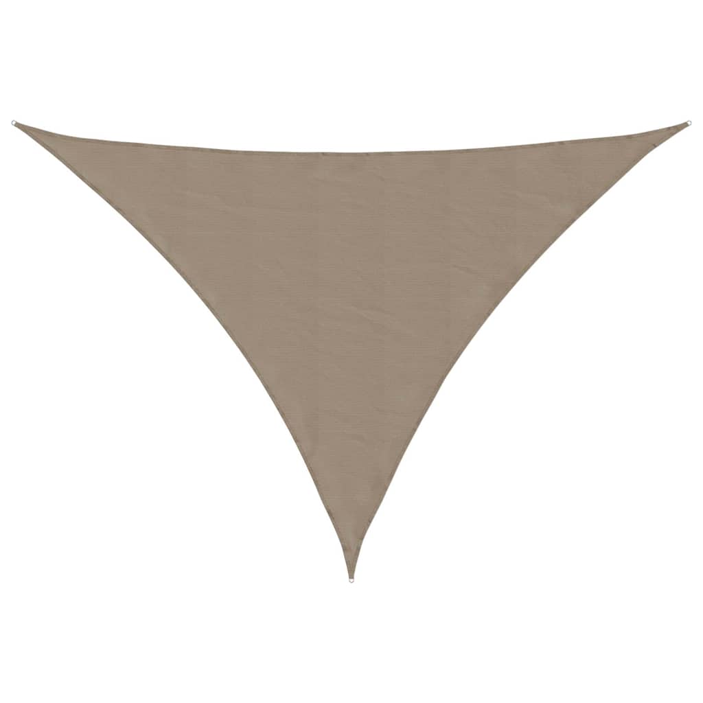 Sun Shade Sail Taupe 7x5x5 m 100% Polyester Oxford