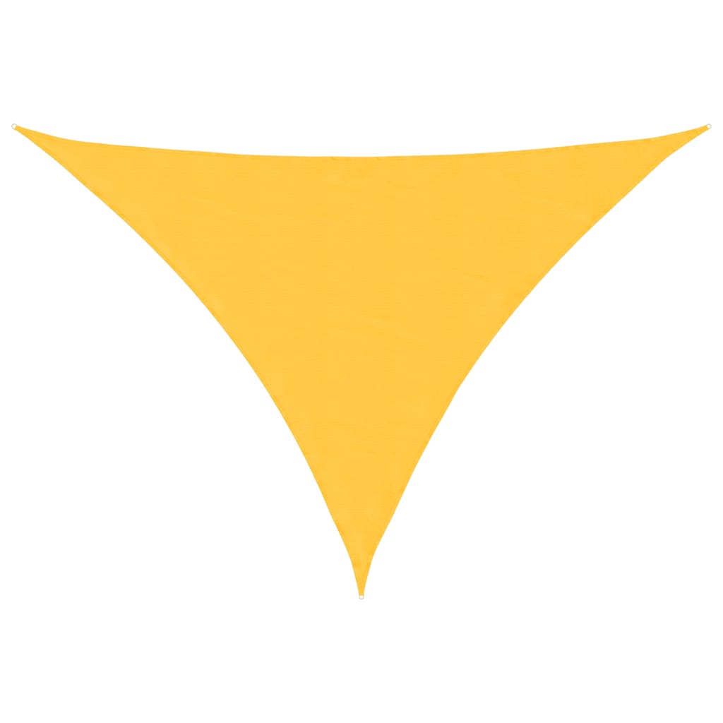Sun Shade Sail Yellow 7x5x5 m 100% Polyester Oxford