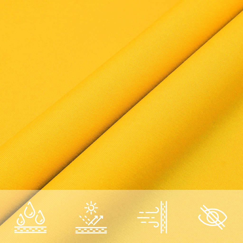 Sun Shade Sail Yellow 7x5x5 m 100% Polyester Oxford