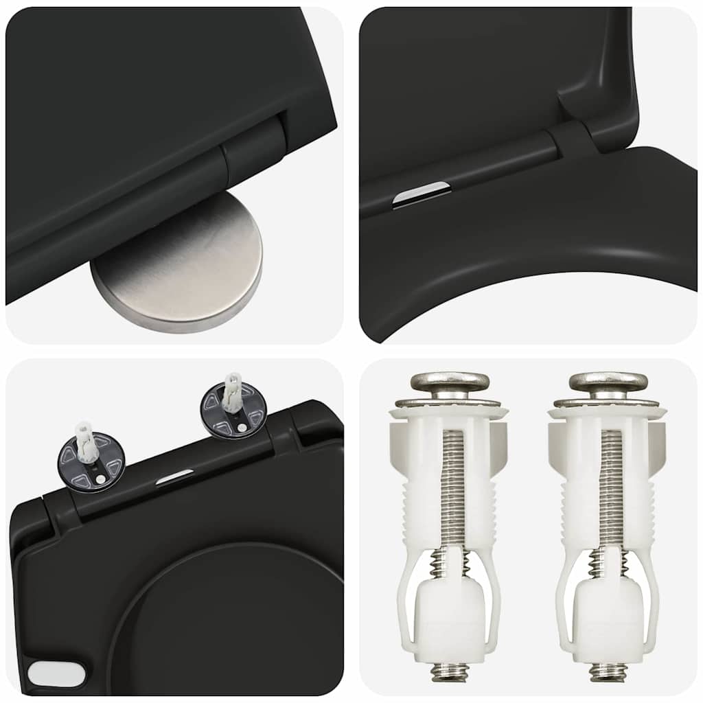 Quick Release Toilet suitable for Seat Black