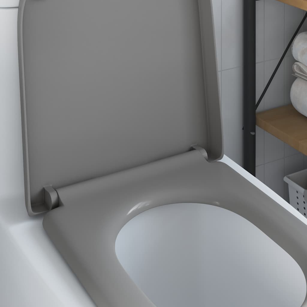 Quick Release Toilet suitable for Seat Grey 46.2 x 36 x 4.3 cm