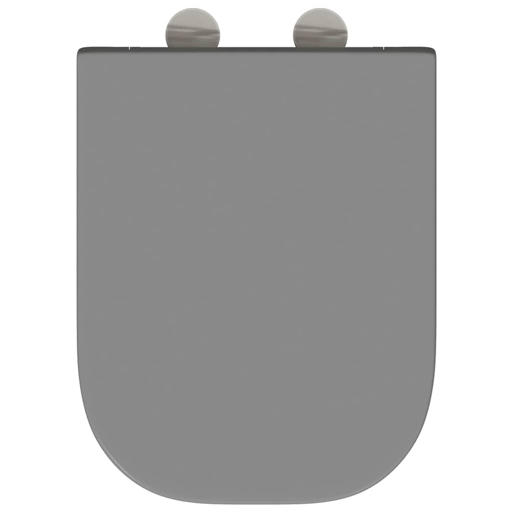 Quick Release Toilet suitable for Seat Grey 44.5 x 35 x 3.6 cm
