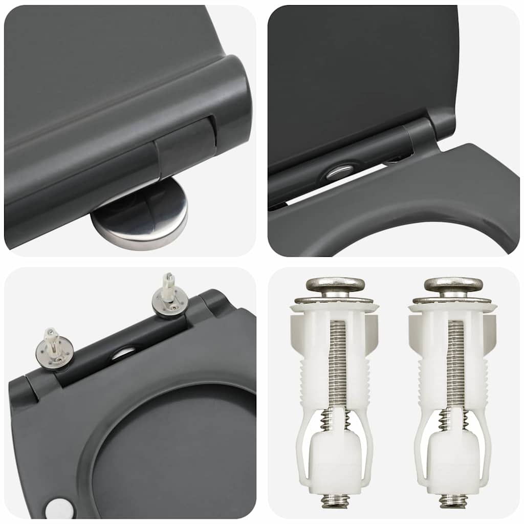 Quick Release Toilet suitable for Seat Anthracite