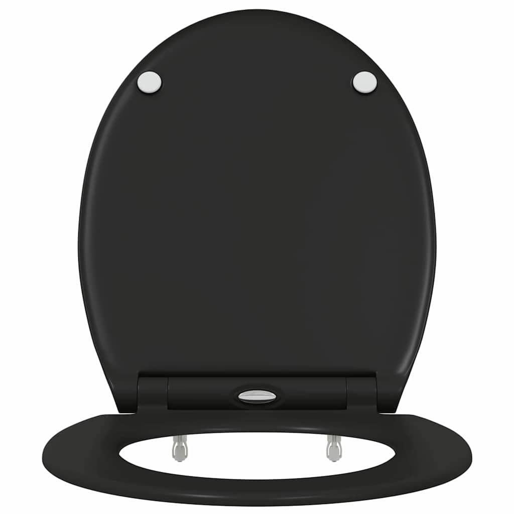 Quick Release Toilet suitable for Seat Black 45.5 x 37.5 x 3.8 cm Duroplast