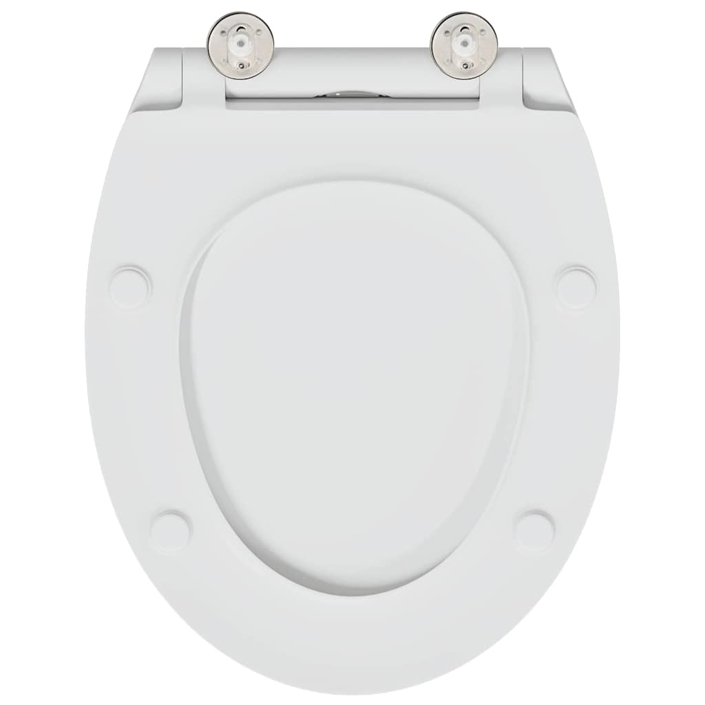 Quick Release Toilet suitable for Seat White 45.5 x 37.5 x 3.8 cm Duroplast