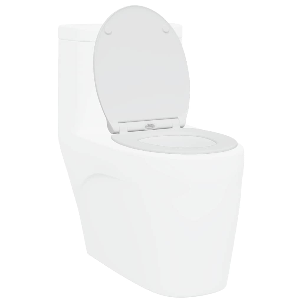 Quick Release Toilet suitable for Seat White 45.5 x 37.5 x 3.8 cm Duroplast