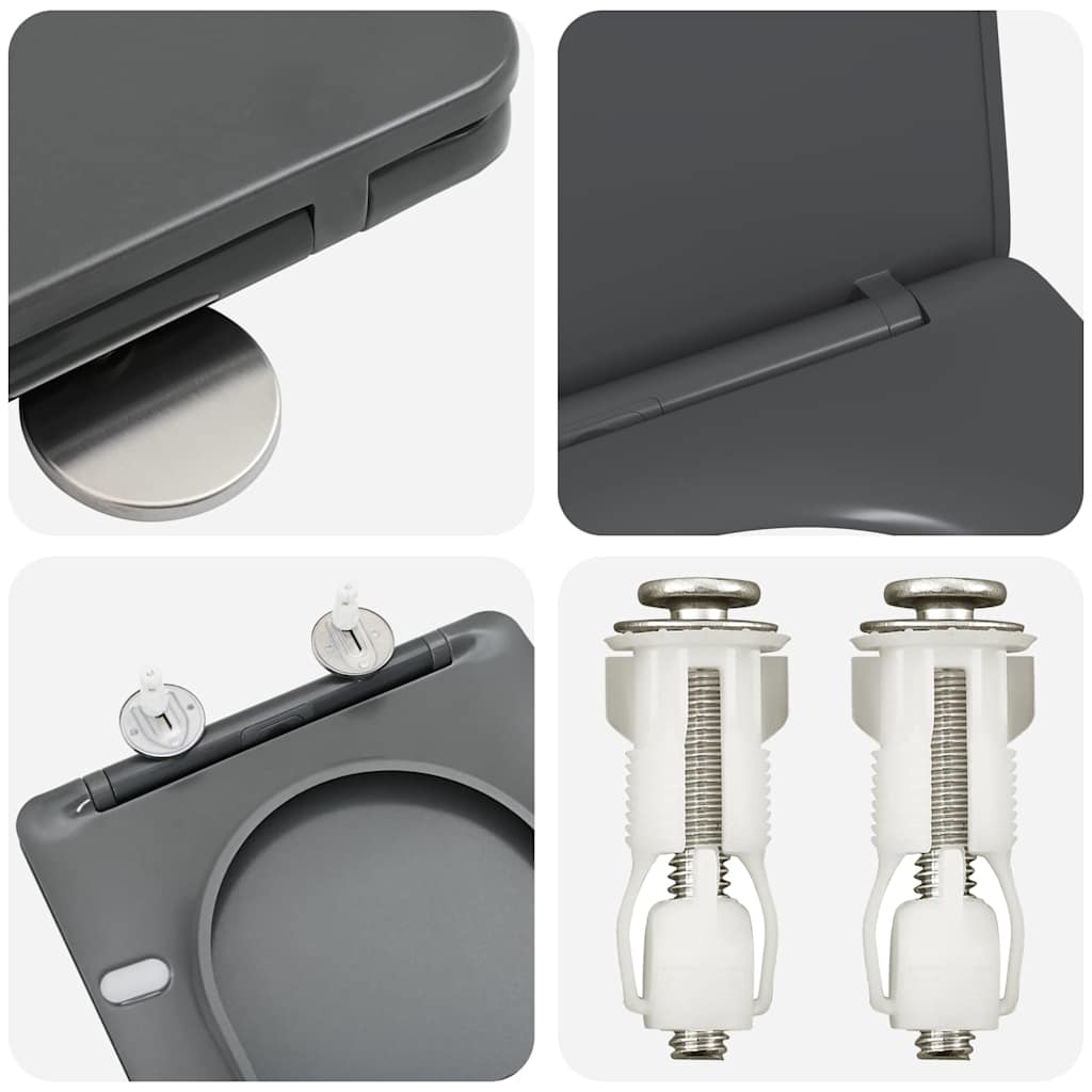 Quick Release Toilet suitable for Seat Anthracite