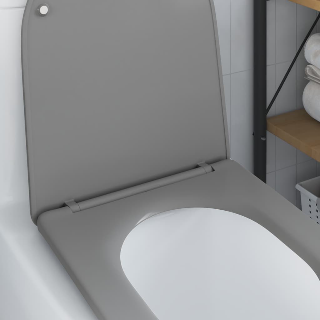 Quick Release Toilet suitable for Seat Grey 44 x 36.4 x 3.4 cm