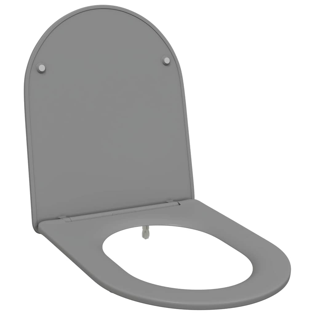 Quick Release Toilet suitable for Seat Grey 44 x 36.4 x 3.4 cm