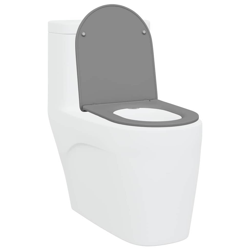 Quick Release Toilet suitable for Seat Grey 44 x 36.4 x 3.4 cm