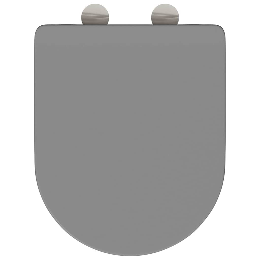 Quick Release Toilet suitable for Seat Grey 44 x 36.4 x 3.4 cm