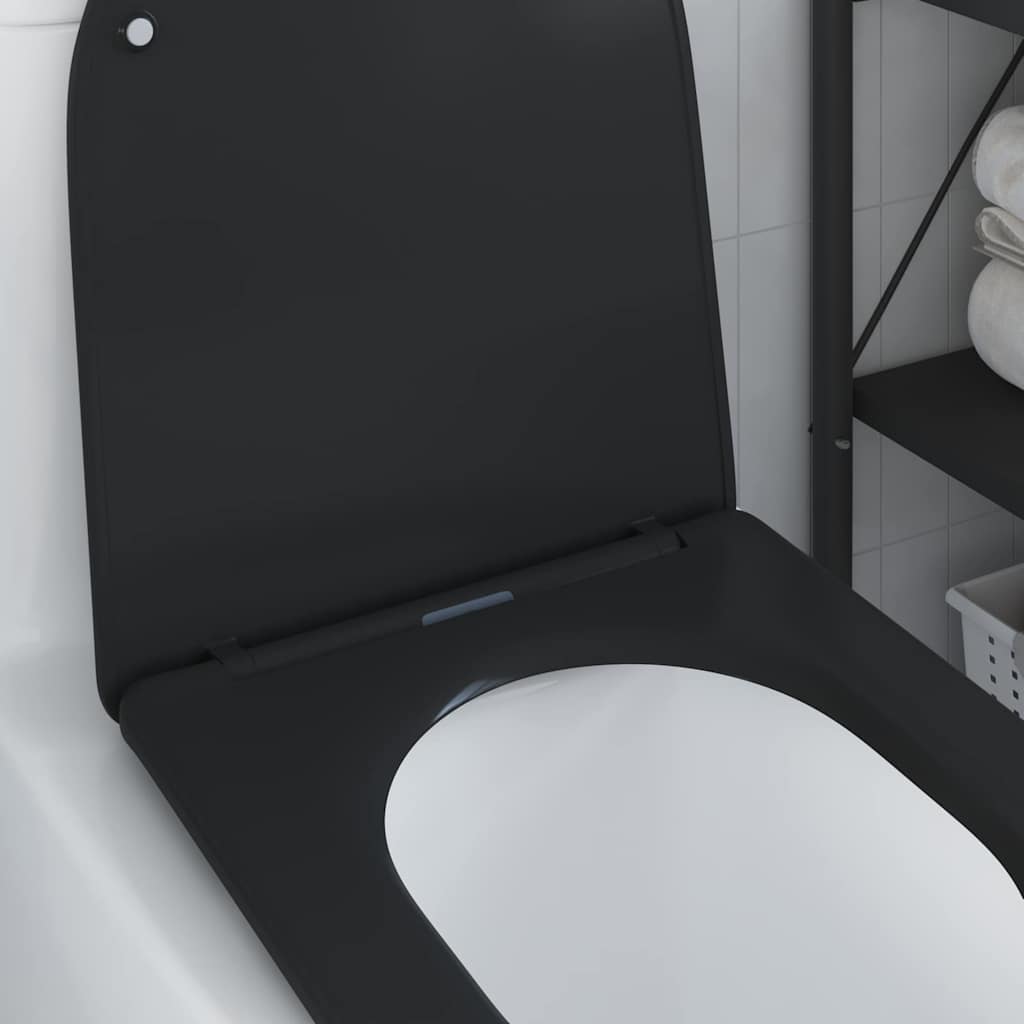 Quick Release Toilet suitable for Seat Black 44 x 36.4 x 3.4 cm