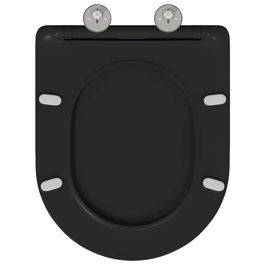 Quick Release Toilet suitable for Seat Black 44 x 36.4 x 3.4 cm