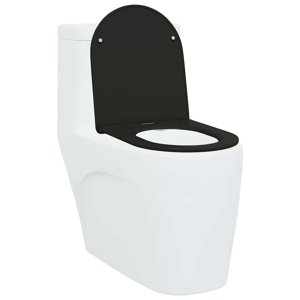 Quick Release Toilet suitable for Seat Black 44 x 36.4 x 3.4 cm